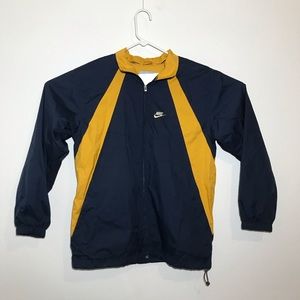 Men’s Nike full zip windbreaker Blue and Yellow